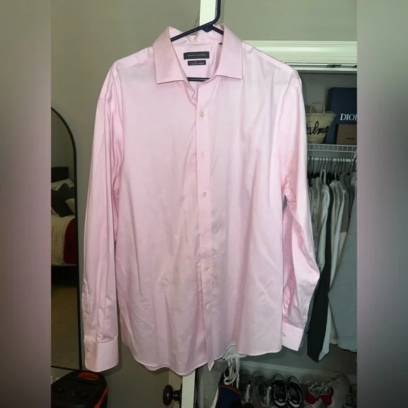 Tommy Hilfiger Light Pink Stretch Polo - Picture 2 of 3